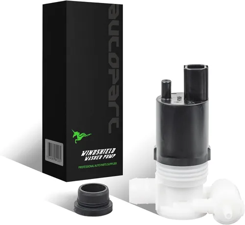1 pieza Nuevo Motor de Bomba de Lavado de Parabrisas 12V para Delantero/Trasero con Reemplazo de Juego de Anillo de Sellado Compatible con Durango