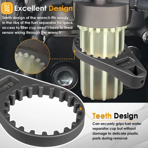 Miniatura 5 de Llave separadora de agua para filtro de combustible Yamaha 2006-2020 para Yamaha 4 tiempos 150-350HP (SN 0406 a la corriente) y vasos de filtro 6P3