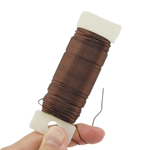 Miniatura 41 de HAHIYO Alambre Negro de Calibre 22 - 1 Rollo, 38 Yardas (115 Pies) Alambre Floral Flexible para Manualidades, Coronas de Navidad, Arreglos