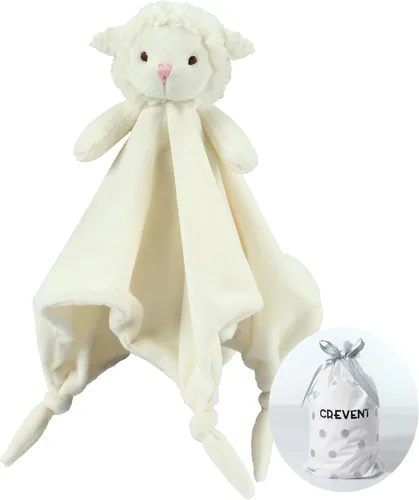 Miniatura 39 de CREVENT - Manta de felpa acogedora para bebé, mantita de seguridad con caras de animales para niños pequeños, regalo para bebés recién nacidos