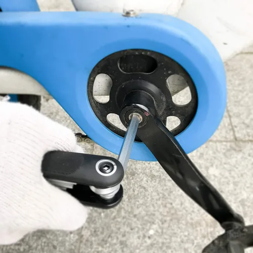 Miniatura 7 de R'DEER Juego de llaves hexagonales plegables 8 en 1 de bolsillo portátil para bicicleta, kit de llave Allen métrica, agarre cómodo, tamaños