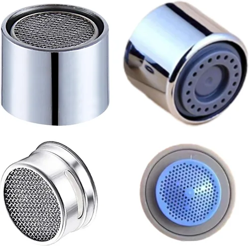 Miniatura 10 de Aireador de Grifo con Rosca Hembra Cromado de Latón Macizo Aireadores de Grifo de Cocina y Filtro de Fregadero de Baño, Aireador de 55/64 pulgadas
