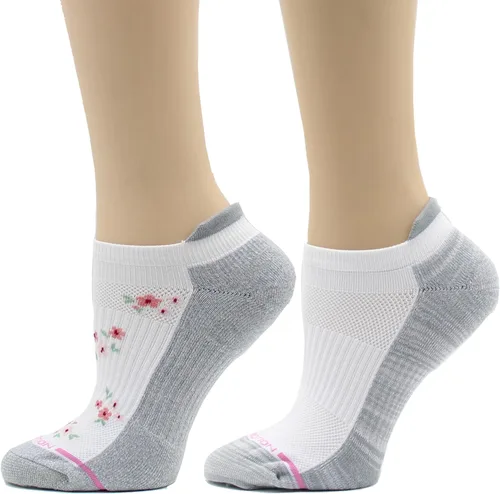 Miniatura 20 de Dr. Motion Calcetines de compresión de corte bajo para mujer, paquete de 2