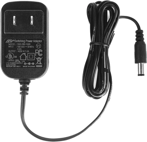 Miniatura 6 de Fuente de alimentación de 6 V CC 1A, adaptador de CA de 100-240 V a CC 6 V con enchufe de 0.217 in x 0.083 in, protección inteligente