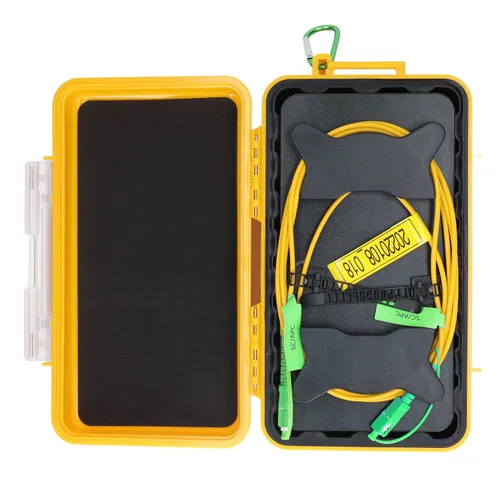 Miniatura 6 de Caja de cable de lanzamiento, 3,280.8 ft SCAPC a SCAPC OTDR Caja de cable Herramienta de prueba de fibra óptica Prueba de material de fibra
