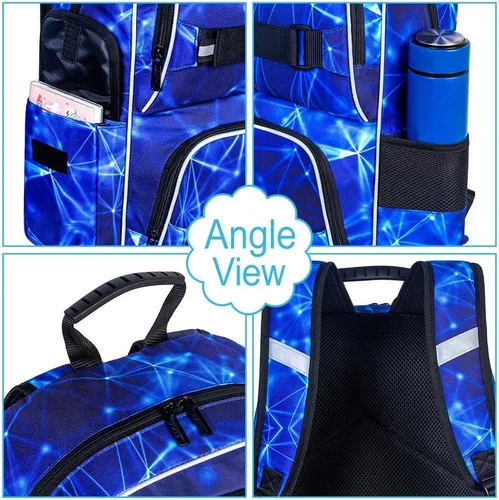 Miniatura 53 de Mochila para laptop, 16 pulgadas, bolsa escolar y bolsa de almuerzo, mochilas resistentes al agua para adolescentes, niñas, mujeres, estudiantes