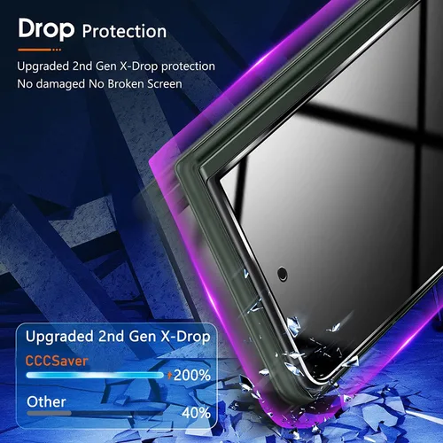 Miniatura 5 de 2 protectores de pantalla frontal de vidrio templado de privacidad compatibles con Samsung Galaxy Z Fold 5 + 2 protectores de lente de cámara