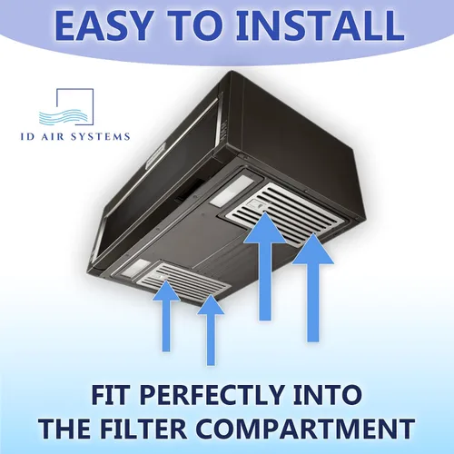 Miniatura 3 de W11282981 - Filtro de carbón para microondas, hidromasaje y KitchenAid 2-pack pre-cut replacement; snaps into over-the-range hood vents; absorbs