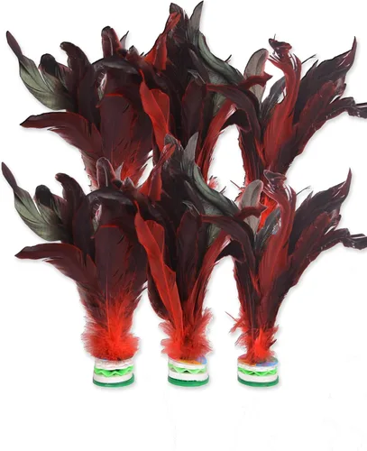 Miniatura 7 de Baitaihem Colorful Kick Shuttlecock Fancy Chinese Jianzi Foot Sports Outdoor Exercise, 4 Pack/ 6 Pack