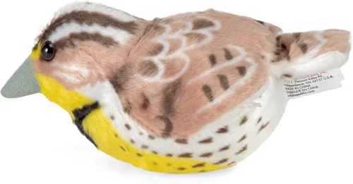 Miniatura 3 de Wild Republic Audubon Birds Western Meadowlark - Peluche con auténtico sonido de pájaro, animal de peluche, juguetes de pájaros para niños y pájaros