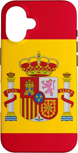 iPhone 16 Bandera de España Escudo Arms Bandera España Inspirado País Caso Español