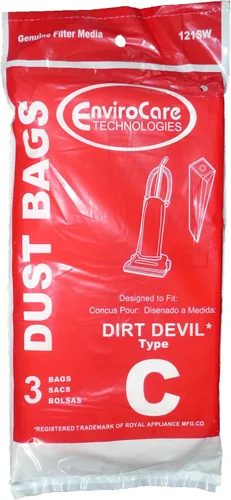 Miniatura 3 de 9 bolsas de aspiradora Royal Dirt Devil tipo C, aspiradoras verticales MVP, 3-727075-001, 3727075001, 727075, 3-700147-001, 3700147001, 700147