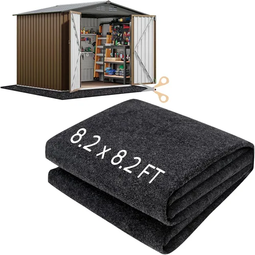 Miniatura 9 de Alfombra para cobertizo de almacenamiento al aire libre de 5 x 3 pies, alfombra impermeable para piso de cobertizo pequeño, alfombra lavable para 8