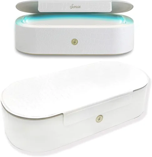 Sonix Beyond - Caja desinfectante UV+O3 y cargador universal UV y desinfectante de ozono para teléfono, máscara, cepillo de maquillaje, herramienta