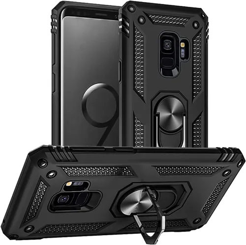 Miniatura 20 de Funda para Samsung Galaxy S9, Galaxy S9, [grado militar de 16 pies a prueba de caídas], anillo a prueba de golpes para Samsung Galaxy S9, verde