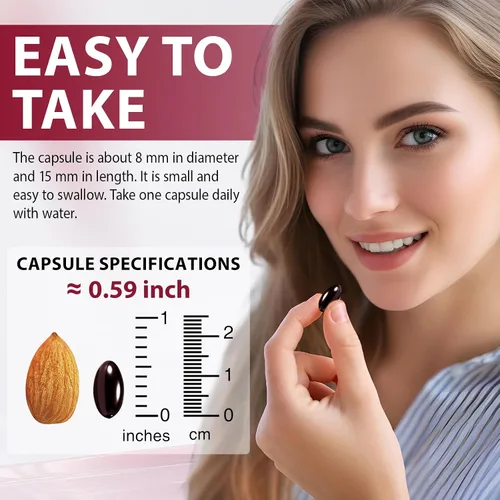 Miniatura 6 de Astaxantina 12 mg – Astaxantina natural de Haematococcus Pluvialis, suplemento antioxidante de triple fuerza para apoyo de ojos, piel