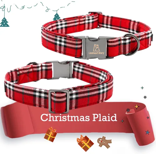 Miniatura 6 de Lionheart glory Collar de Navidad para perro, collar de lazo rojo para perro, collar de pingüino, ajustable, suave y cómodo, para perros pequeños