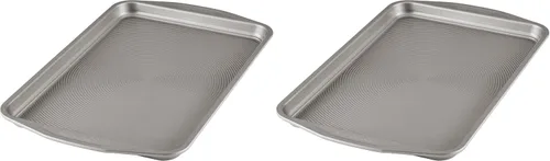 Miniatura 10 de Circulon Total Bakeware - Bandeja antiadherente para hornear galletas, 10 x 15 pulgadas, color gris oscuro