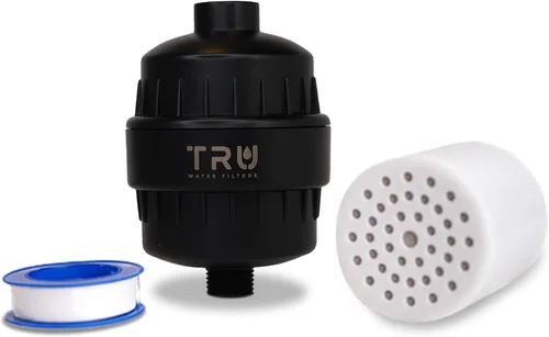 Filtro de ducha TRU de alto rendimiento - Reduce el cloro y otros sedimentos nocivos. Alivia la piel seca y con picazón, mientras mejora la salud de