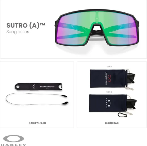 Miniatura 65 de Oakley Sutro OO9406 / OO9462 - Lentes de sol para hombre, kit de correa de accesorios, bolsa de microfibra
