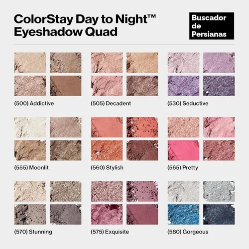 Miniatura 7 de REVLON ColorStay Quad - Sombra de ojos de día a noche, paleta de sombras de larga duración con tonos de transición y sensación suave, a prueba