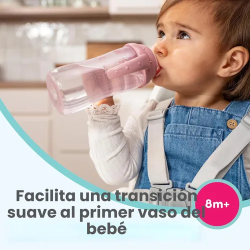 Miniatura 2 de NUK First Choice - Vaso grande para aprendizaje 2.0, 10 onzas, taza para sorber con asas, a prueba de derrames, a prueba de fugas, vaso con popote