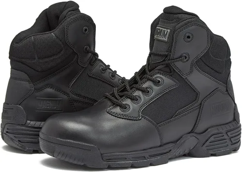 Miniatura 6 de MAGNUM Stealth Force - Botas tácticas negras impermeables de 6 pulgadas, botas militares de cuero para hombre