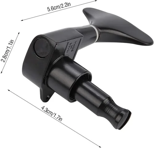 Miniatura 6 de VBESTLIFE 2L 2R cabezas de máquina de bajo eléctrico, clavijas dominantes selladas de afinación de la cuerda del sintonizador para bajo eléctrico