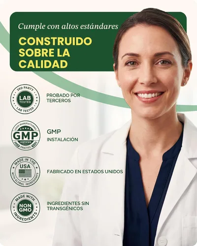 Miniatura 6 de Suplemento de Berberina HCL - Activador GLP-1 de triple fuerza con vinagre de sidra de manzana y extracto de té verde - Apoyo a la composición