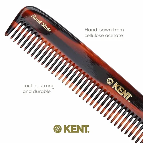Miniatura 5 de Kent R9T - Peine para desenredar todo el cabello grueso, dientes anchos para cabello grueso, rizado y ondulado. Peine desenredante para aseo