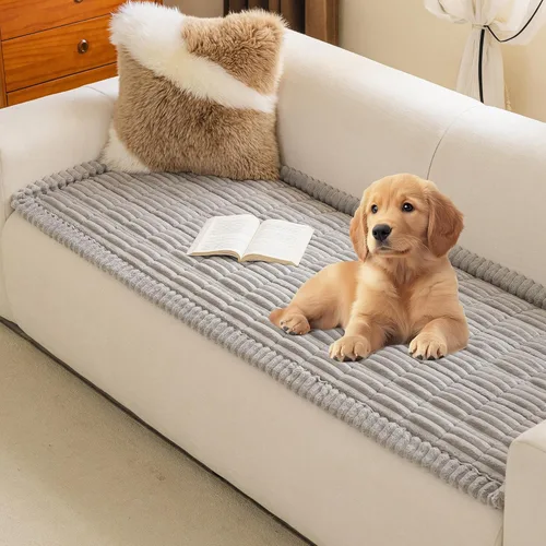 Miniatura 14 de MYSKY HOME Fundas de sofá para sofá de 3-4 cojines apto para mascotas, funda de sofá para perros, fundas de sofá para mascotas lavables, fundas