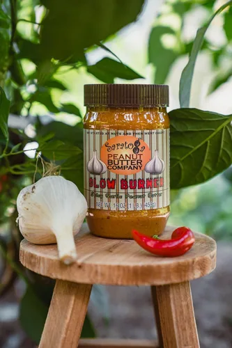 Miniatura 2 de Saratoga Peanut Butter Company Ajo picante de quemador lento. Tarro de 16 onzas. Bajo en azúcar, sin OMG, sin gluten, apto para dieta cetogénica