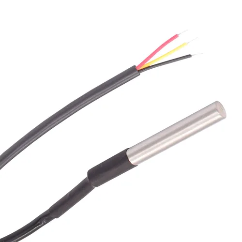 Miniatura 4 de TWTADE 3 unids DS18B20 3M Sensor de temperatura impermeable de acero inoxidable Rango de temperatura (-67.0 °F ~ +257.0 °F) Sensor de sonda