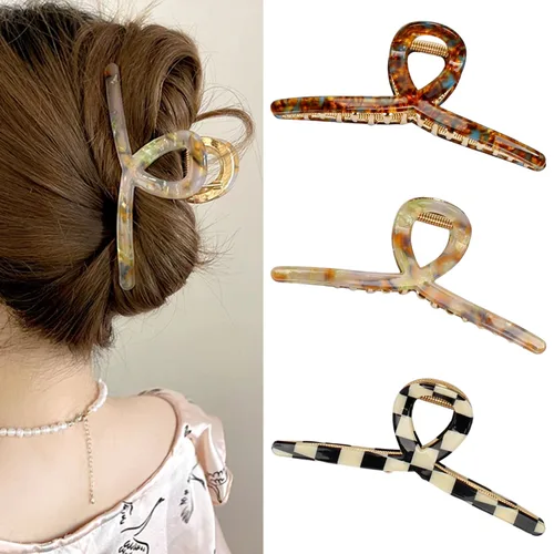 Miniatura 11 de Pinzas para el cabello grueso, paquete de 4 pinzas de gelatina extra grandes para mujeres, accesorios para el cabello de 4.75 pulgadas para mujeres