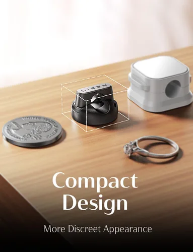 Miniatura 6 de LISEN Soporte magnético para cables de carga, paquete de 8 organizadores de cables de carga [clic en 1S], soporte de cables fácil de abrir