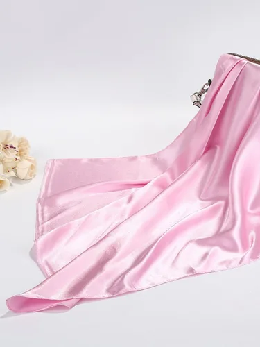 Miniatura 6 de SATINIOR Bufanda de gasa con cuello cuadrado, pañuelo retro con cinta de satén para mujer