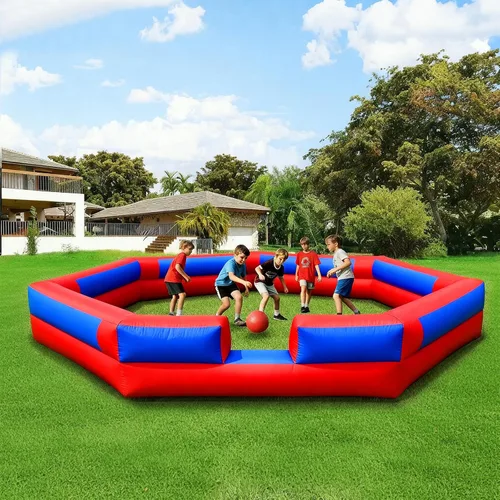 Piscina inflable de pelotas Gaga de 17 pies con soplador integrado, piscina de pelotas Gaga grande y portátil para actividades en interiores y