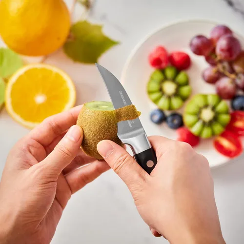 Miniatura 6 de OAKSWARE Cuchillo de pelar con pico de pájaro, cuchillos de pelar de 2.75 pulgadas de acero inoxidable alemán pequeños cuchillos curvados