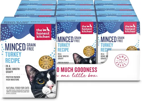 Miniatura 14 de The Honest Kitchen Human Grade - Alimento húmedo picado para gatos con caldo de pollo en hueso, 5.5 onzas (paquete de 12)