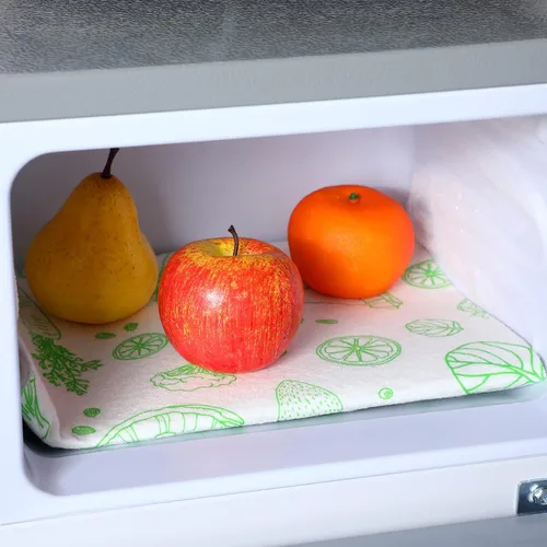 Miniatura 5 de Amyhill 5 piezas de forros absorbentes para refrigerador, tapetes lavables para cajones de refrigerador, para estantes, cocina, hogar, gabinetes