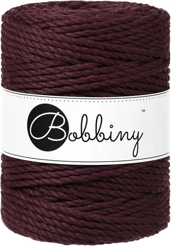 Miniatura 12 de Bobbiny Cordón de macramé XXL de 0.197 in y 3 capas (aguamarina), 108 yds/330 pies (100% algodón reciclado)