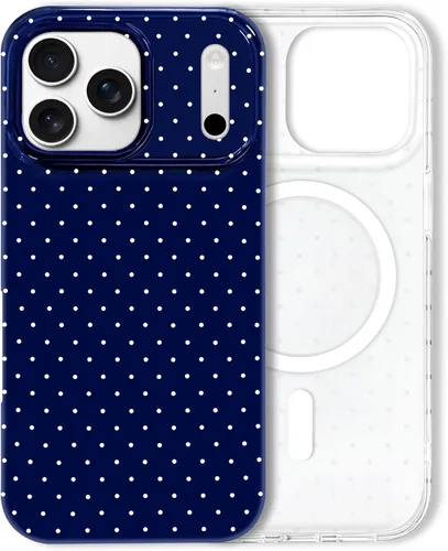 Miniatura 155 de Hython Funda para iPhone Air, diseño estético de lunares lindos, funda simple de 6.5 pulgadas, delgada, antiarañazos, parachoques de TPU suave, a