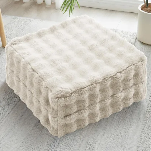Miniatura 20 de JKMAX 2 Piezas Almohadas de Espuma de Alta Densidad para Piso - Almohadas Grandes Mejoradas para Asientos de Adultos - Cojín de Piso para Exteriores