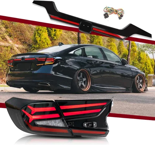 T T-ABC Nuevas luces compatibles con Honda Accord 2018-2025, LX EX EXL Sport Touring Hybrid Faro delantero delantero de 10ª generación Accesorios