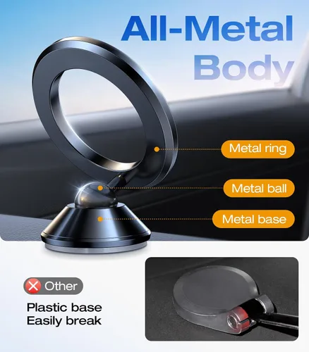 Miniatura 7 de VICSEED 2025 Mejora para Montura de Coche MagSafe, [Resistencia a Alta y Baja Temperatura de Grado Militar] Soporte Magnético para Teléfono
