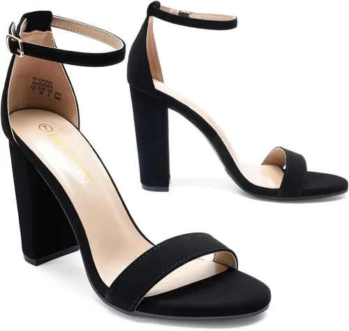 Miniatura 4 de DREAM PAIRS - Sandalias de tacón alto para mujer