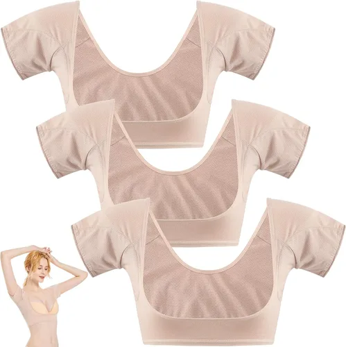 Miniatura 8 de Zhanmai - 3 piezas de almohadillas para el sudor de las axilas, para mujeres, a prueba de sudor para las axilas