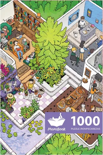 Miniatura 10 de MOMIBOOK Rompecabezas para Adultos de 1000 Piezas Rompecabezas de Bangkok en el Agua, Imagen de Pintura Difícil Desafiante Duro Imposible