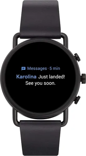 Miniatura 9 de Reloj inteligente con pantalla táctil de acero inoxidable con frecuencia cardíaca GPS NFC y notificaciones de teléfono inteligente Connected Falster