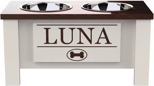Miniatura 38 de GrooveThis Woodshop Soporte Personalizado de Cuenco Elevado para Perros de Tamaño Grande, Mediano, Pequeño y Extra Pequeño - Cuencos de Acero Negro